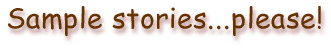 Sample stories...please!